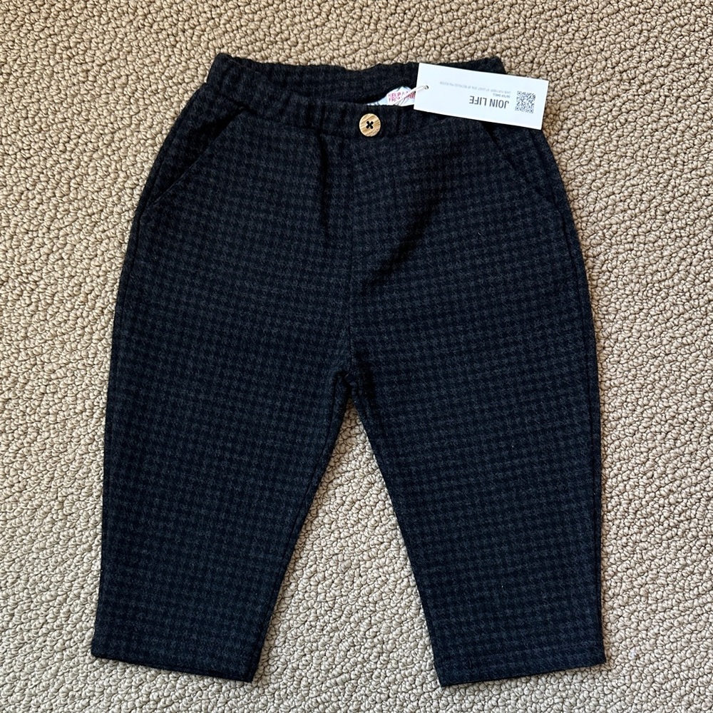 Zara checkered/houndstooth trousers 18-24mths